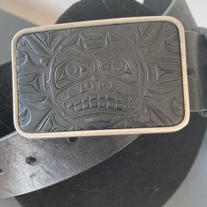 First Nations Leather Belt